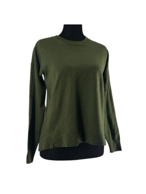 J. Crew sweater merino wool Green Knit Top warm soft preppy sz xs